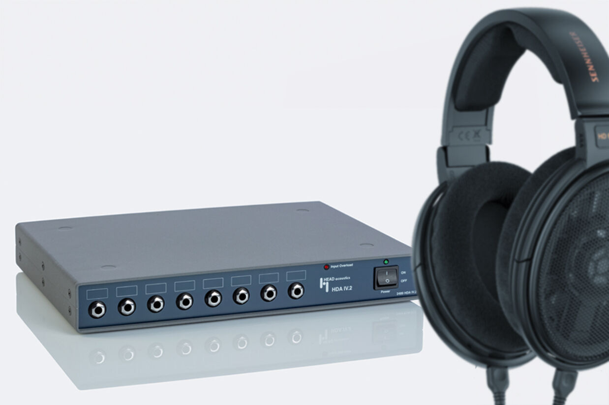 HDA IV – Headphone distribution amplifier with HD Headphones