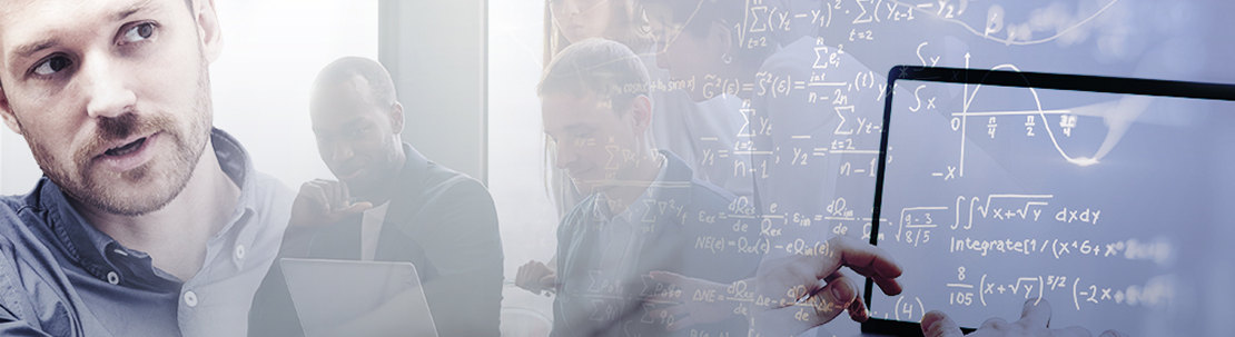 Digital mathematical formulas background