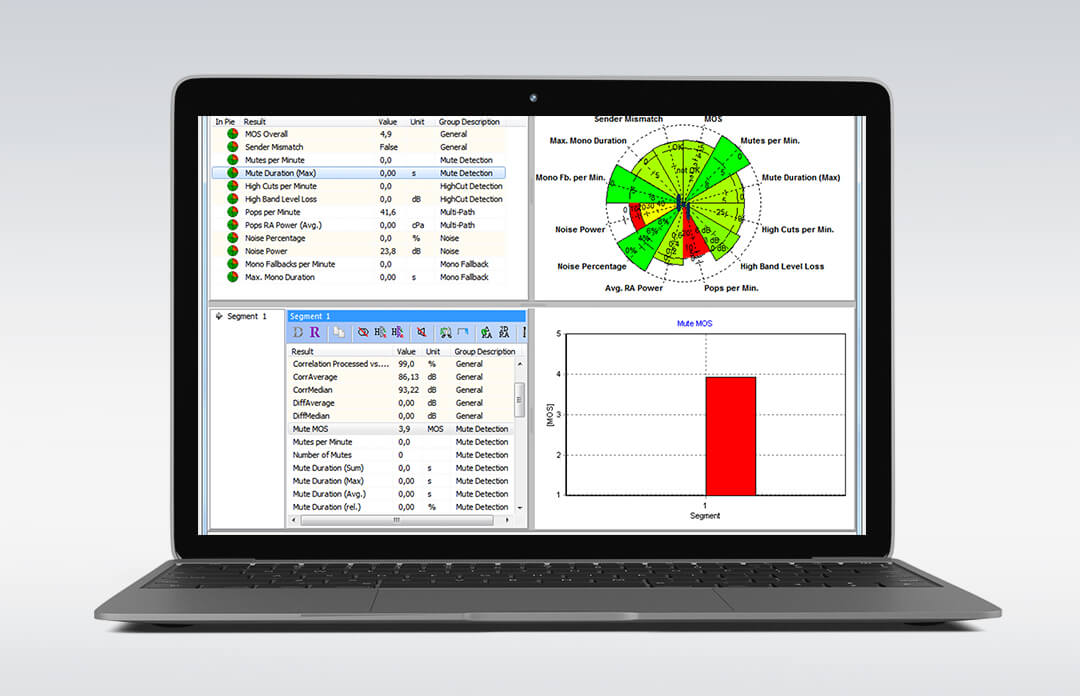 TUNE evaluate radio broadcast signals on laptop