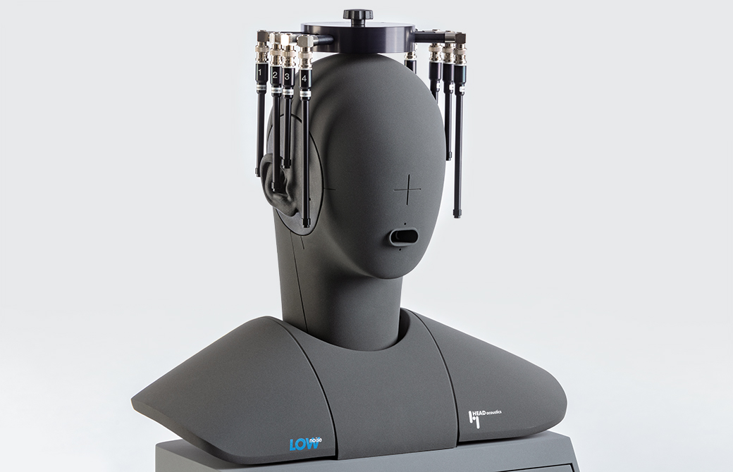 Microphone array MSA II mounted on an artificial head